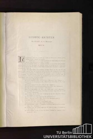 Ludwig Richter. Architekt, k. k. Baurat, Wien.