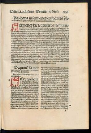 Prologus in sermones et tractatus Iohannis Gerson ...