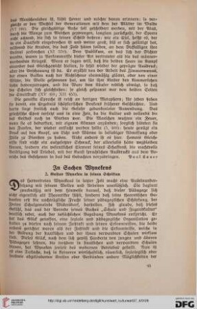 27: In Sachen Wynekens, [2] : Gustav Wyneken in seinen Schriften