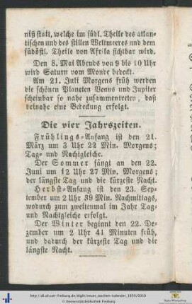 Die vier Jahrszeiten.