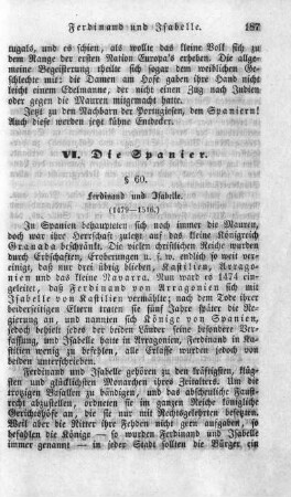 VI. Die Spanier