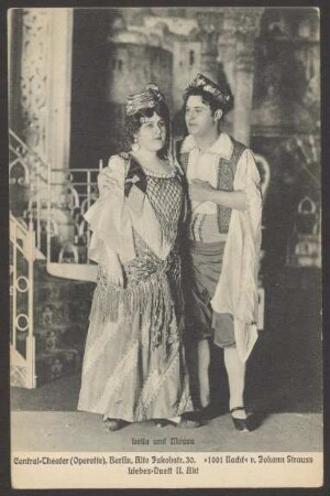 Ansichtskarte Operette "1001 Nacht", Central-Theater, Alte Jakobstraße 30