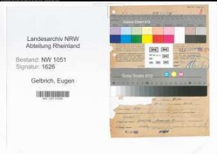 Entnazifizierung Eugen Gelbrich , geb. 14.01.1900 (Ingenieur)