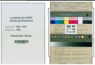 Entnazifizierung Bruno Koschinski , geb. 03.02.1920 (Student)