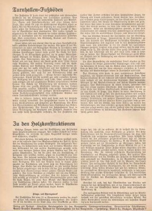 Zu den Holzkonstruktionen