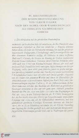 1. Die hebräischen und griechischen Handschriften