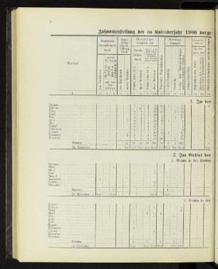 Zusammenstellung der im Kalenderjahr 1900 vorgekommenen Brände mit Angabe ihrer Entstehungsursachen.