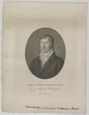 Bildnis des Georg Wilhelm Friedrich Hegel