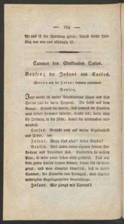 Cammer des Edelknaben Carlos