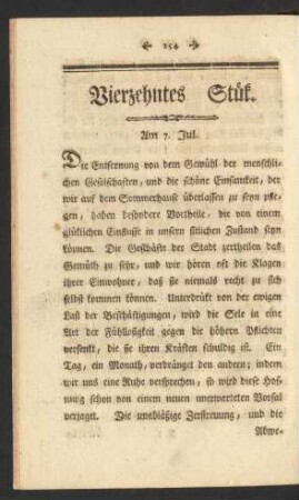 Vierzehntes Stük. Am 7. Jul.