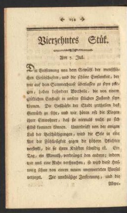 Vierzehntes Stük. Am 7. Jul.
