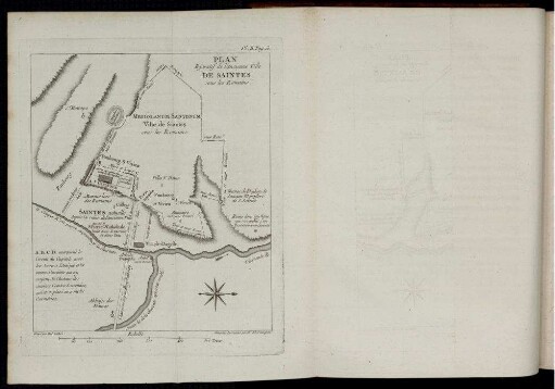 Pl. II. Plan Figuratif de l'ancienne Ville De Saintes sous les Romains.