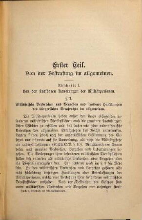 Lehrbuch des deutschen Militärstrafrechts : von Karl Hecker, Justizrat und Auditeur der ersten Garde-Infanterie-Division zu Berlin