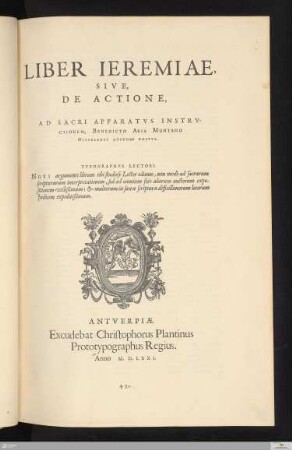 [8,2]: Liber Ieremiae, Sive, De Actione
