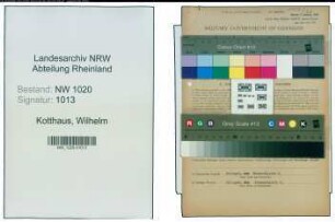 Entnazifizierung Wilhelm Kotthaus , geb. 16.01.1873 (Kaufmann)