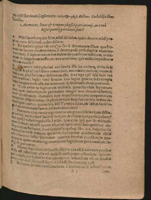 An motus, locus et tempus physici patrimonii, an vero logici peculii portiones sint?