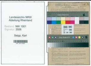 Entnazifizierung Karl Seipp, geb. 10.08.1895 (Lehrer)