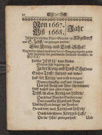 Von 1667. Biß 1668. Jahr