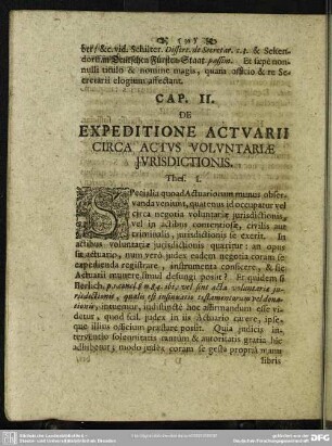 Cap. II. De Expeditione Actuarii Circa Actus Voluntariae Iurisdictionis