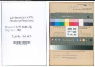 Entnazifizierung Heinrich Boente , geb. 21.02.1901 (Arbeiter)