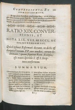 Ratio XIX. Conversionis, Et Nota XIX. ...
