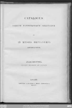2, Ps. 2: Codices Muhammadani ; geographici, mathematici, philosophici, grammatici, poetici, et miscellanei