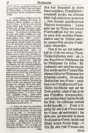 Des unvergleichlichen Archimedes Sandrechnung, S. 2