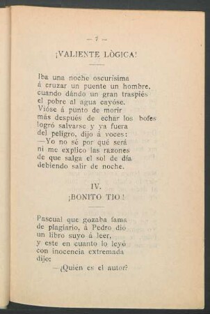 IV. - ¡Bonito tio!