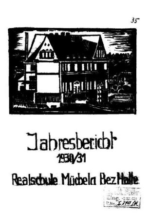 1930/31: Jahresbericht ... - 1930/31