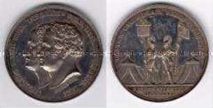 Deutschland, Preußen, Medaille auf die Truppenschau bei Kalisch