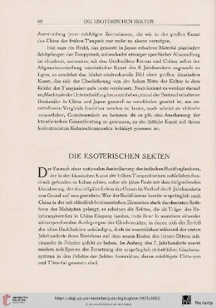 Die esoterischen Sekten