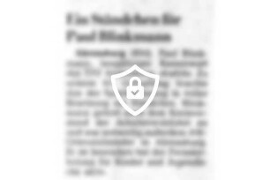 Ein Ständchen für [Name maskiert]