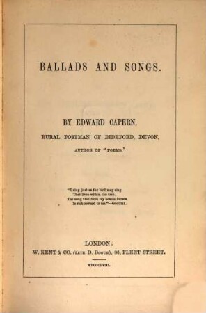 Ballads and Songs