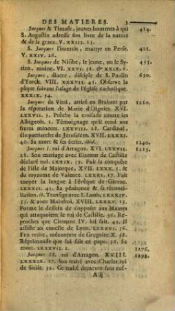 Table Générale Des Matieres Contenues Dans Les XXXVI. Volumes De L'Histoire Ecclésiastique : Avec les dates des principiaux événemens. Ouvrage qui peut servir de Dictionnaire pour l'Histoire Ecclésiastique ..., 3. I - P