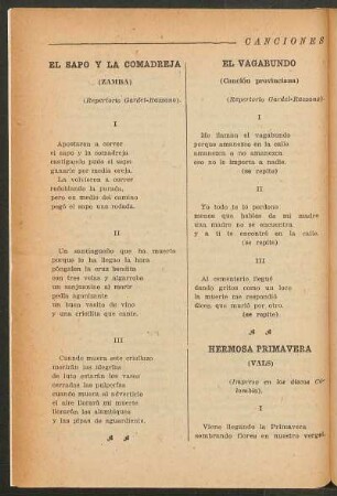 El vagabundo : (Canción provinciana)