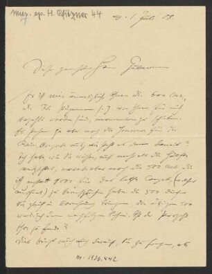 Brief an Emil Gutmann, 01.07.1908