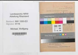 Entnazifizierung Wolfgang Michael, geb. 18.04.1906 (Staatsanwalt)