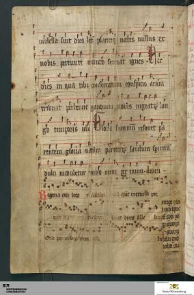 Nachtrag in Quadratnotation, 14. Jahrh.