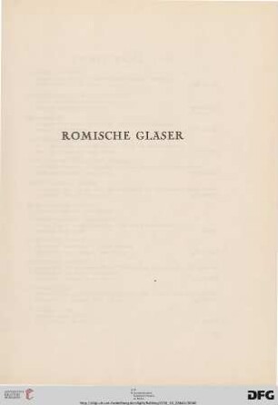 Römische Gläser (Nr. 127-142)