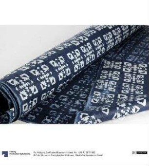 Stoffbahn-Blaudruck