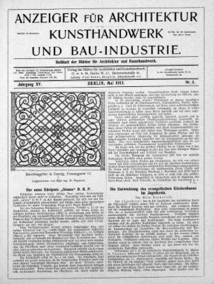Nr. 5, Mai 1912