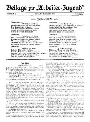 Der Dieb : (Schluß) ; [Beilage zur "Arbeiter-Jugend"]