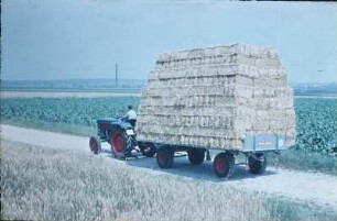 Kleine Hochdruckballen in vorbildlicher Wagenladung