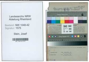 Entnazifizierung Josef Stein , geb. 28.07.1895 (Metzger)