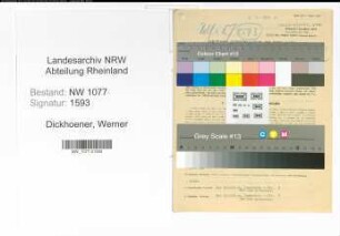 Entnazifizierung Werner Dickhoener , geb. 29.08.1921 (Polizist)