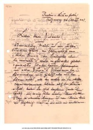 Brief von Adolf Spamer an Peter Diederichs 23.03.1940