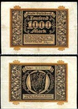 Düsseldorf, Stadt 1000 Mark