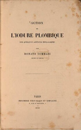 Action de l'iodure plombique sur quelques acétates métalliques