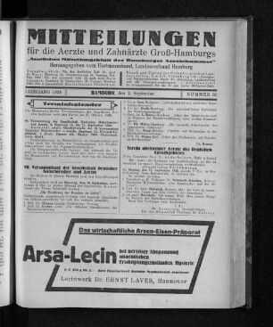 Jahrgang 1928, Hamburg, den 2. September, Nummer 36