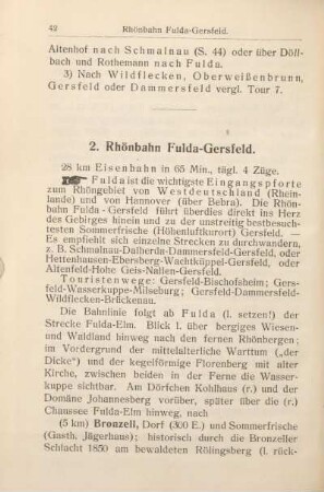 2. Rhönbahn Fulda-Gersfeld.